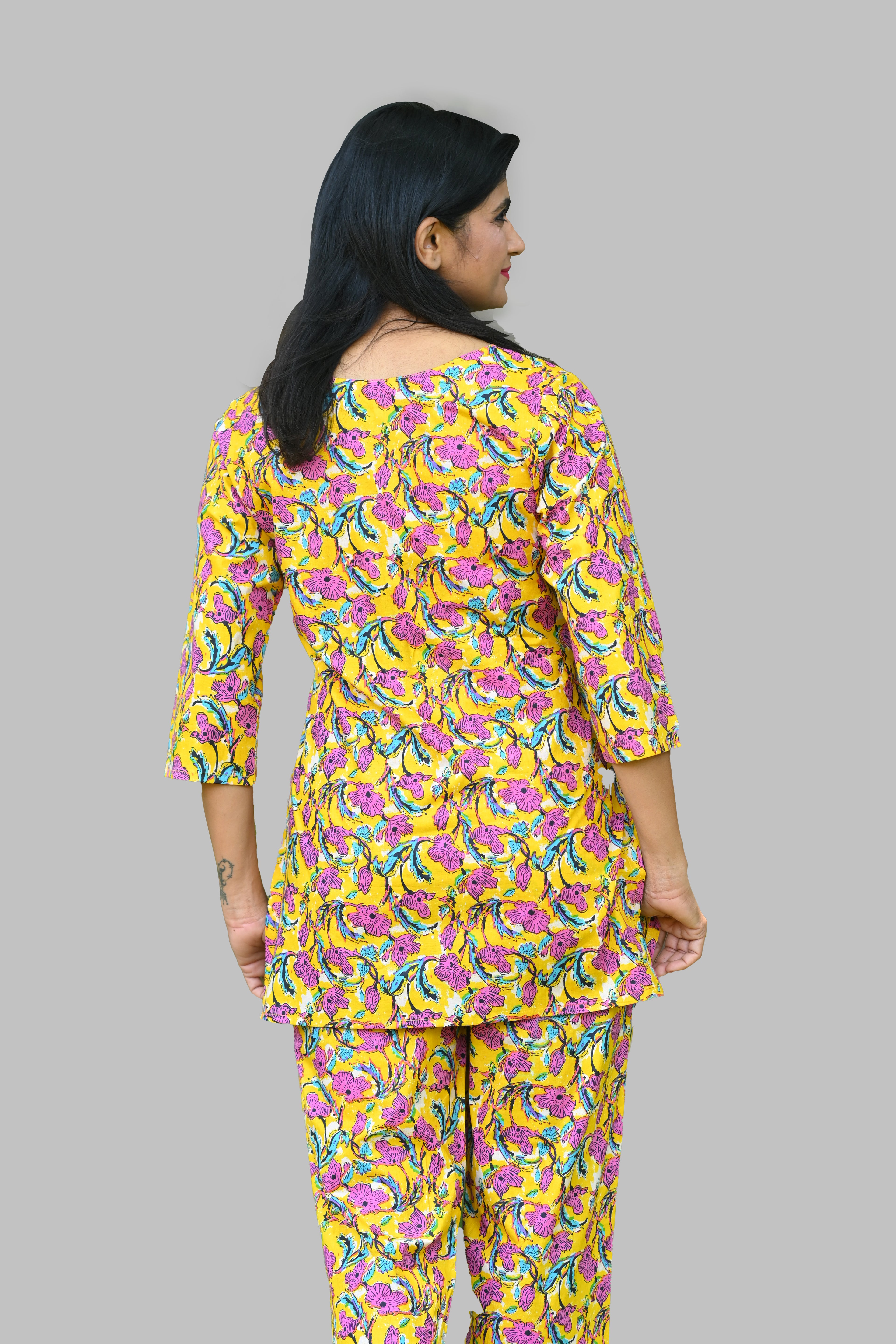 Amber Cotton Printed Pyjama Set