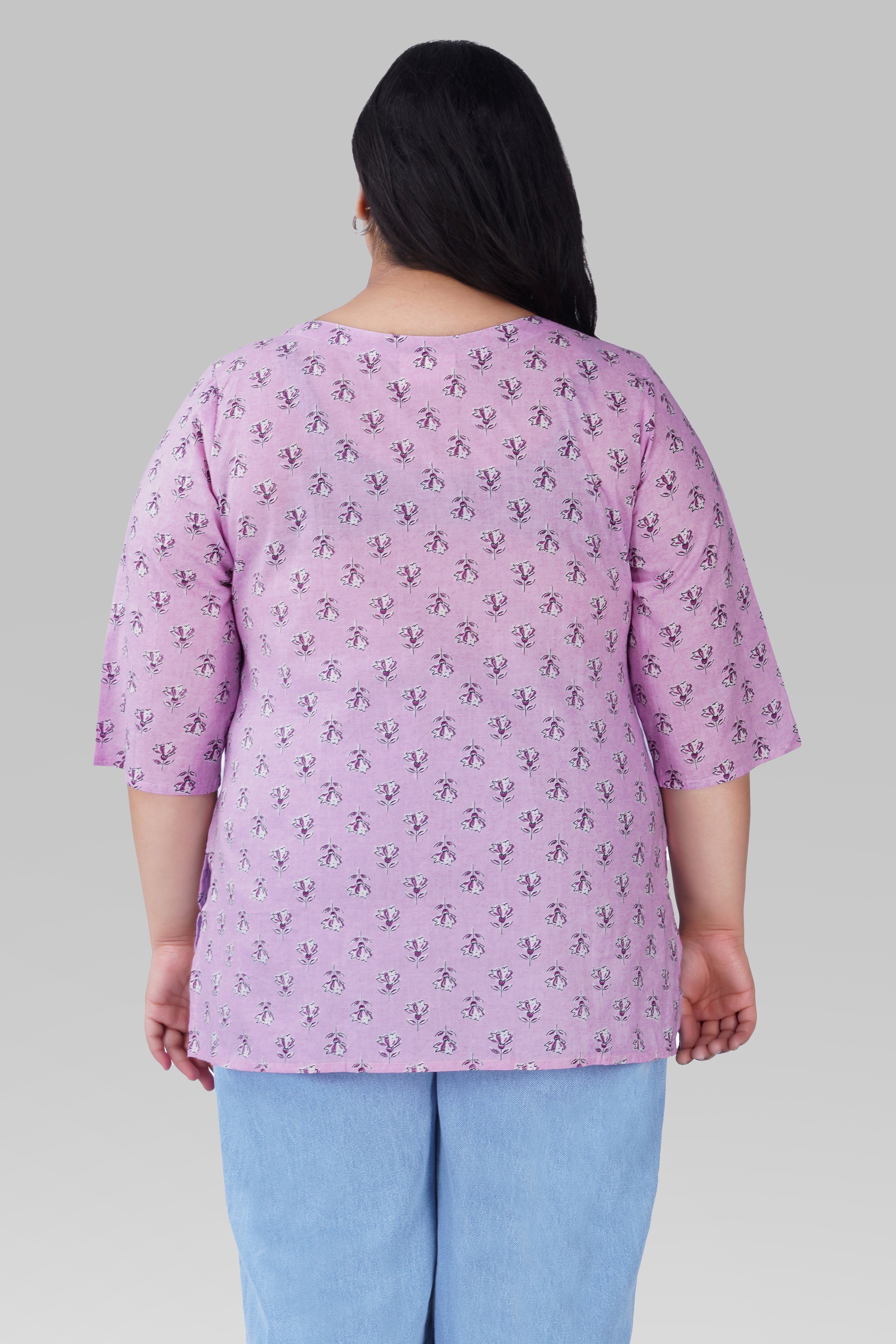 Cotton Candy Plus Size Cotton Printed Kurti
