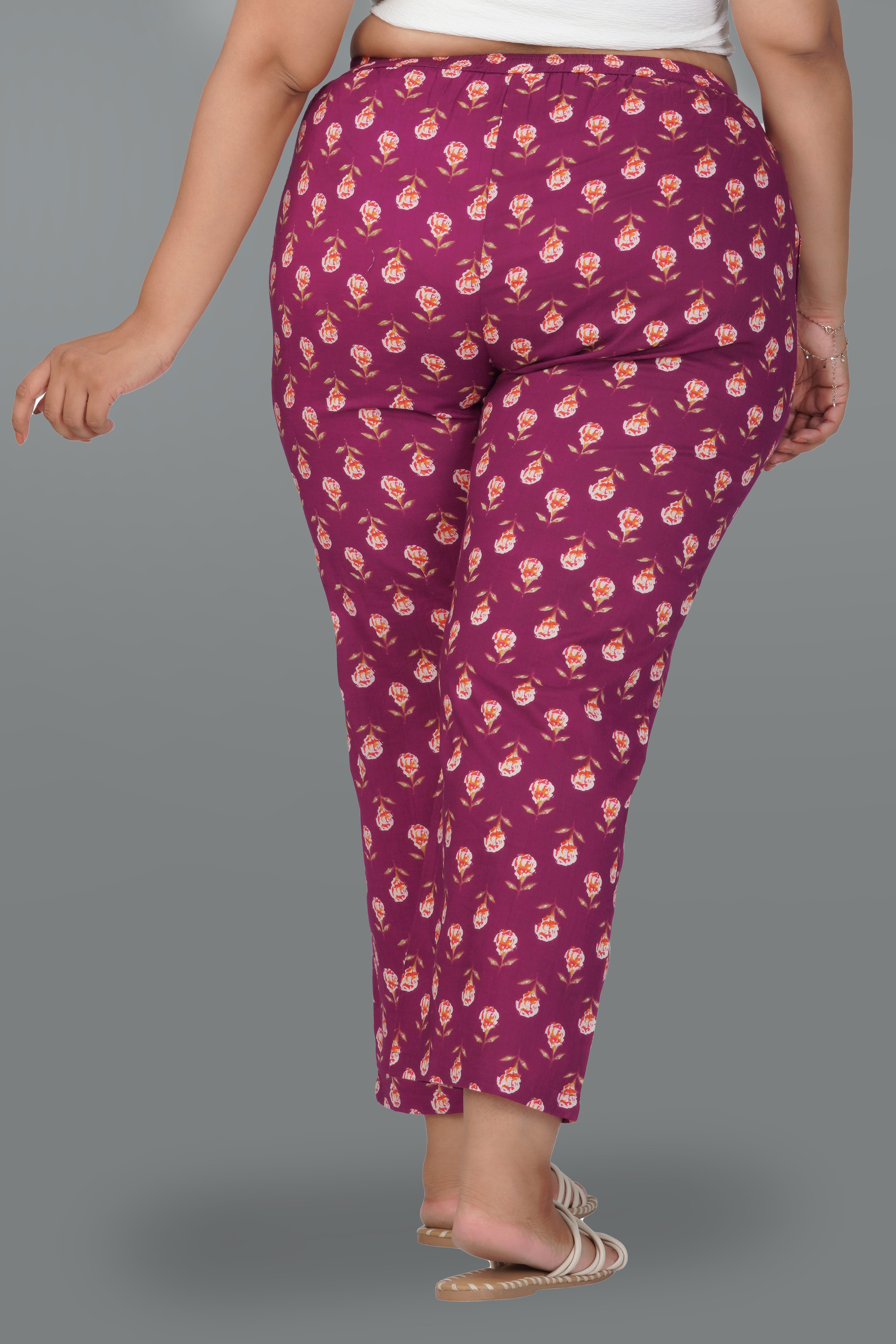 Mulberry Plus Size Cotton Printed Bottom