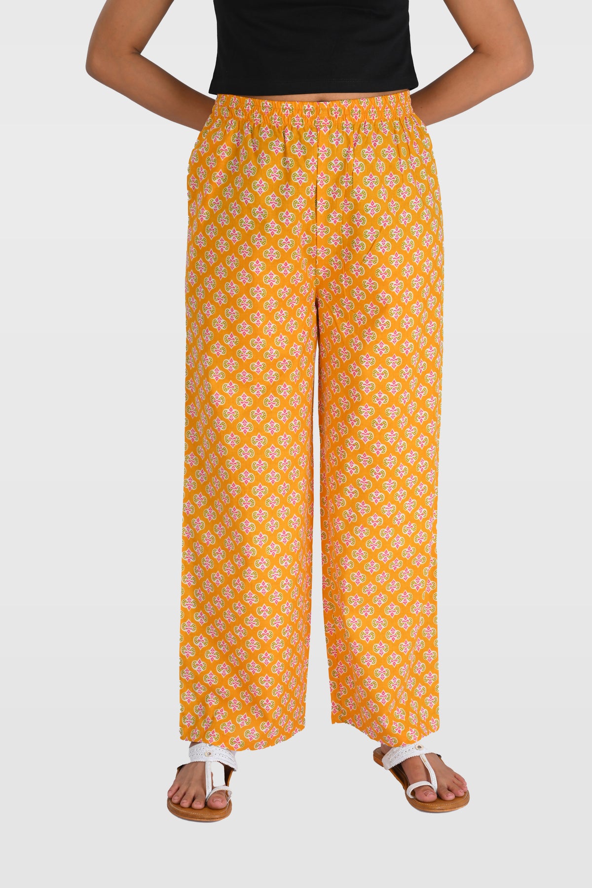 Marigold Cotton Printed Kurta Set