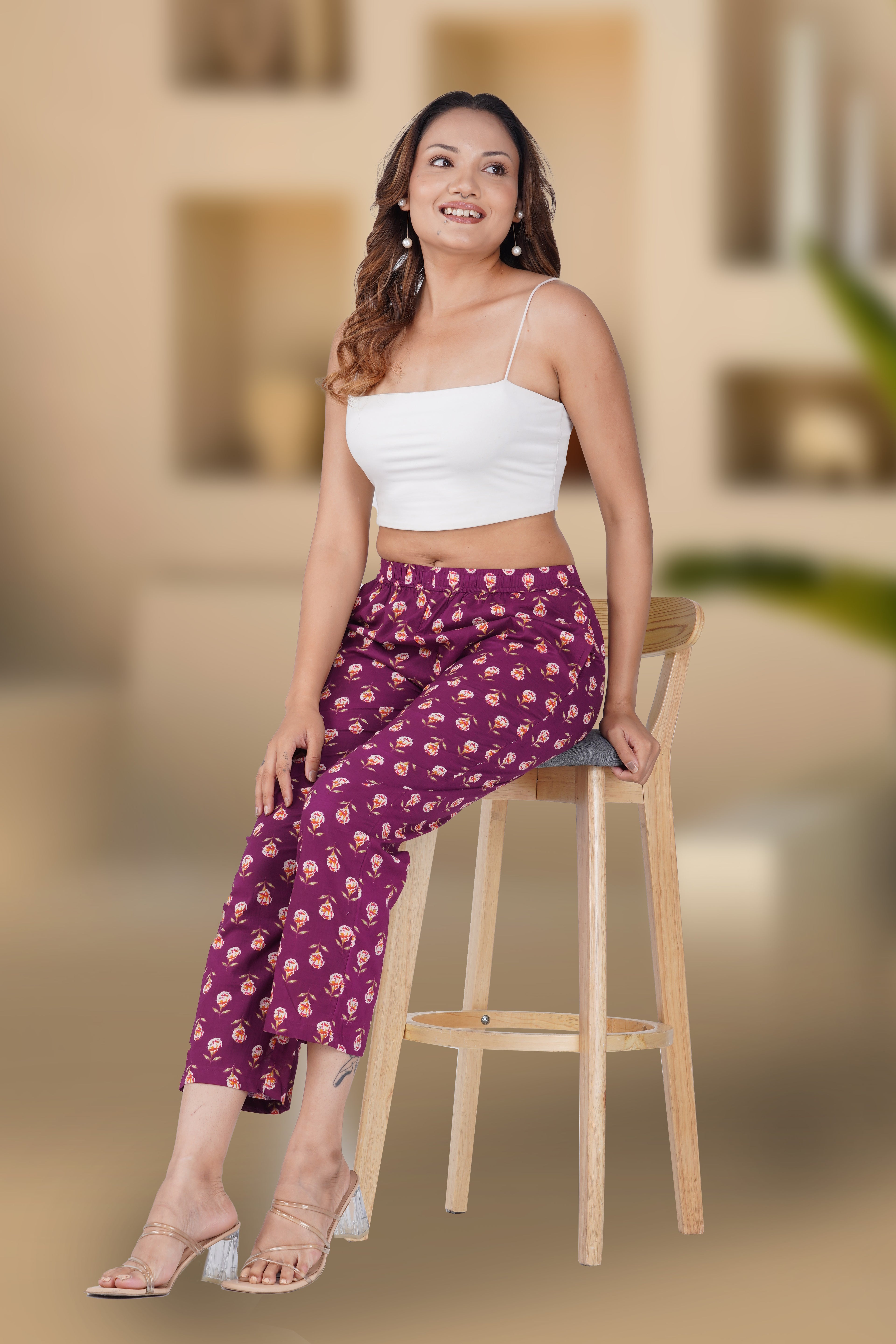 Mulberry Cotton Printed Bottom