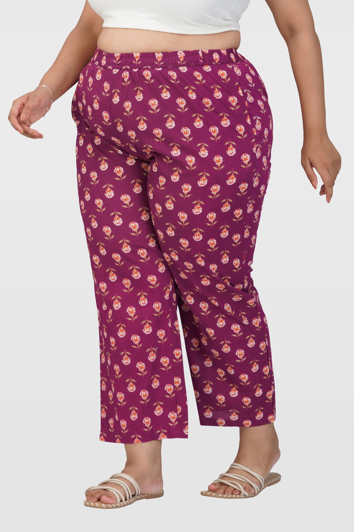 Mulberry Plus Size Cotton Printed Bottom