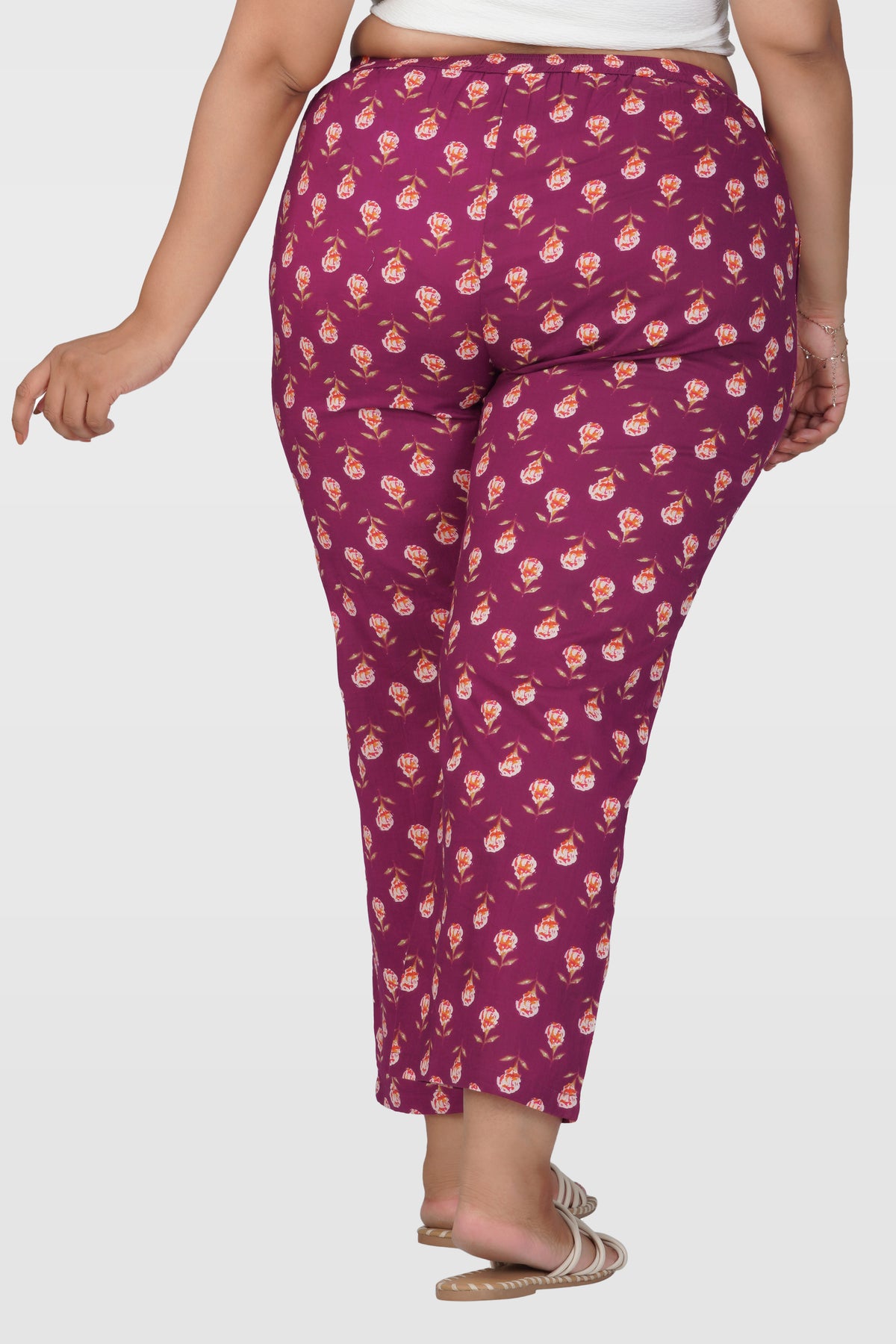 Mulberry Plus Size Cotton Printed Bottom