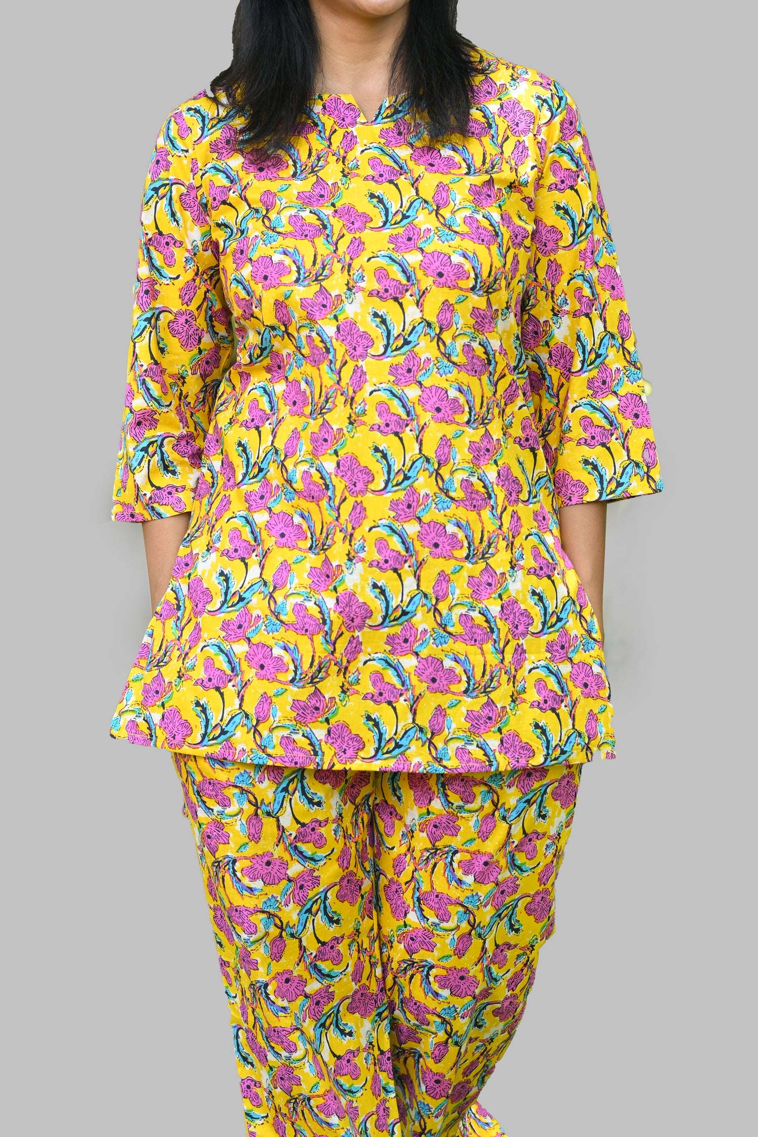 Amber Cotton Printed Pyjama Set