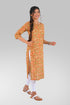 Bronze Cotton Printed Long Kurta