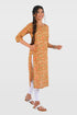 Bronze Cotton Printed Long Kurta