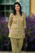 Yellow Floral Cotton Printed Pyjama Set