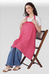 Cerise Pink Cotton Printed Feeding Apron