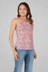 Cherry Blossom Pink Cotton Printed Strap Top