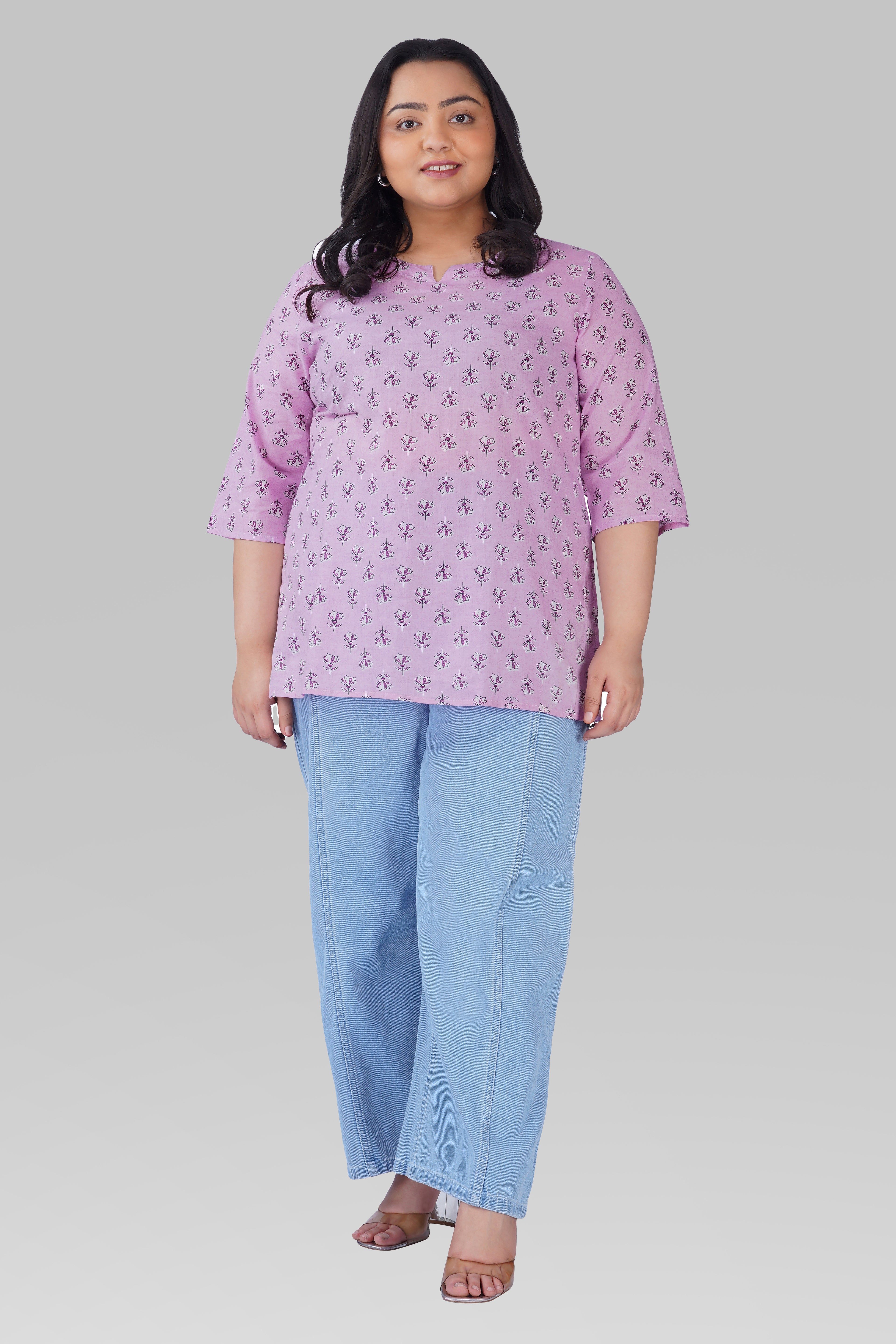 Cotton Candy Plus Size Cotton Printed Kurti