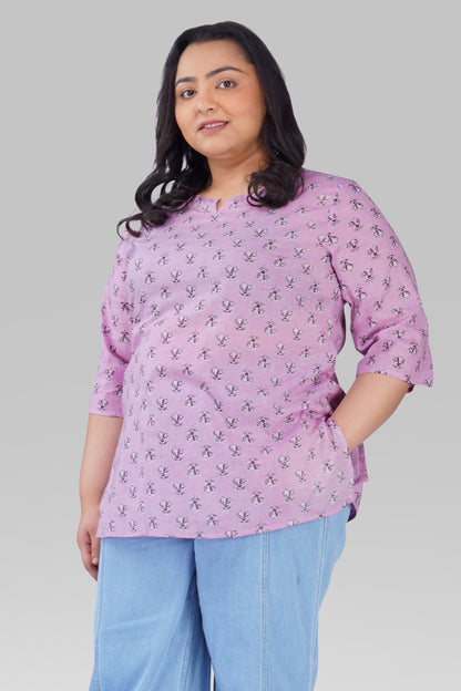 Cotton Candy Plus Size Cotton Printed Kurti