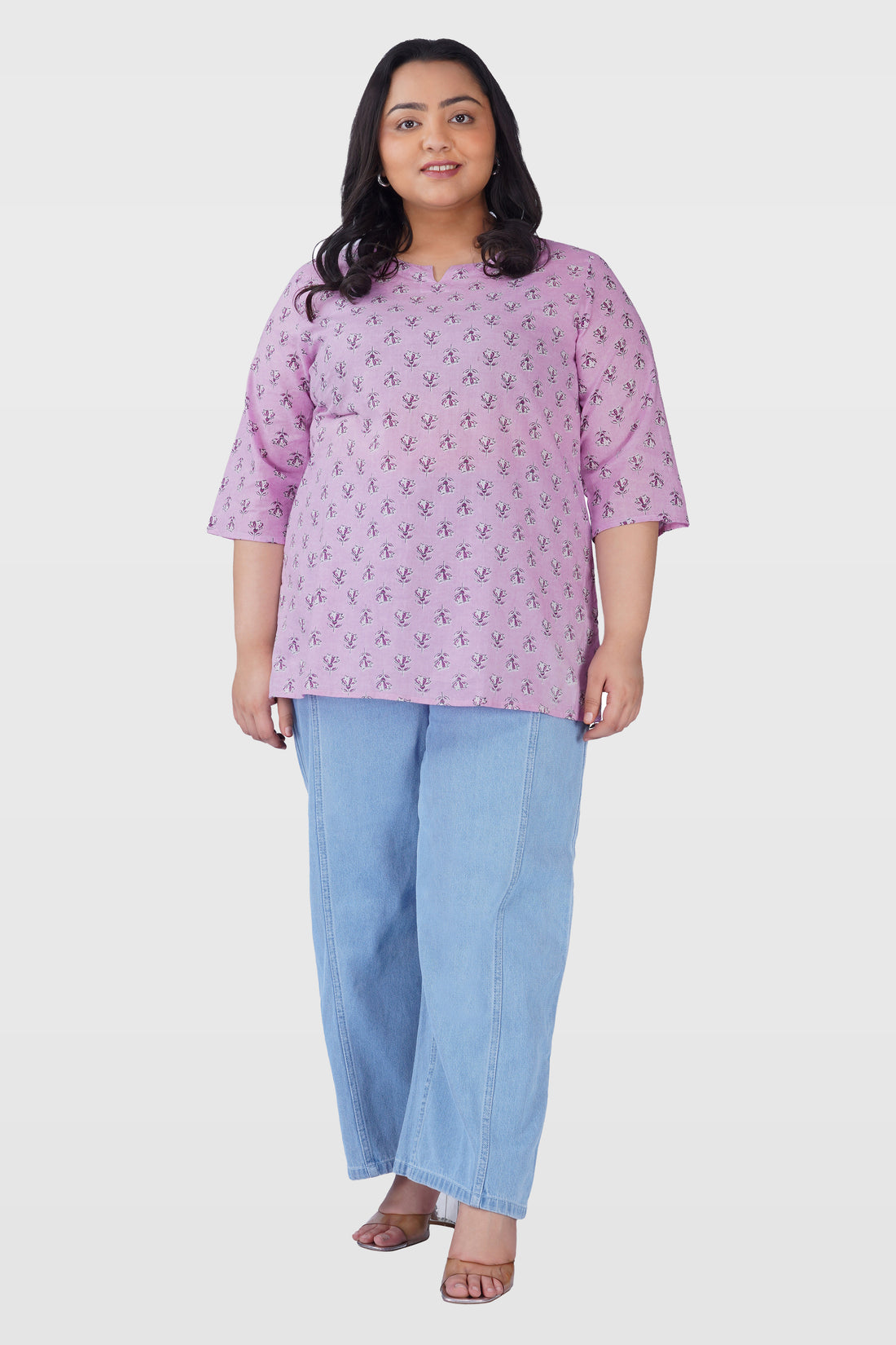 Cotton Candy Plus Size Cotton Printed Kurti