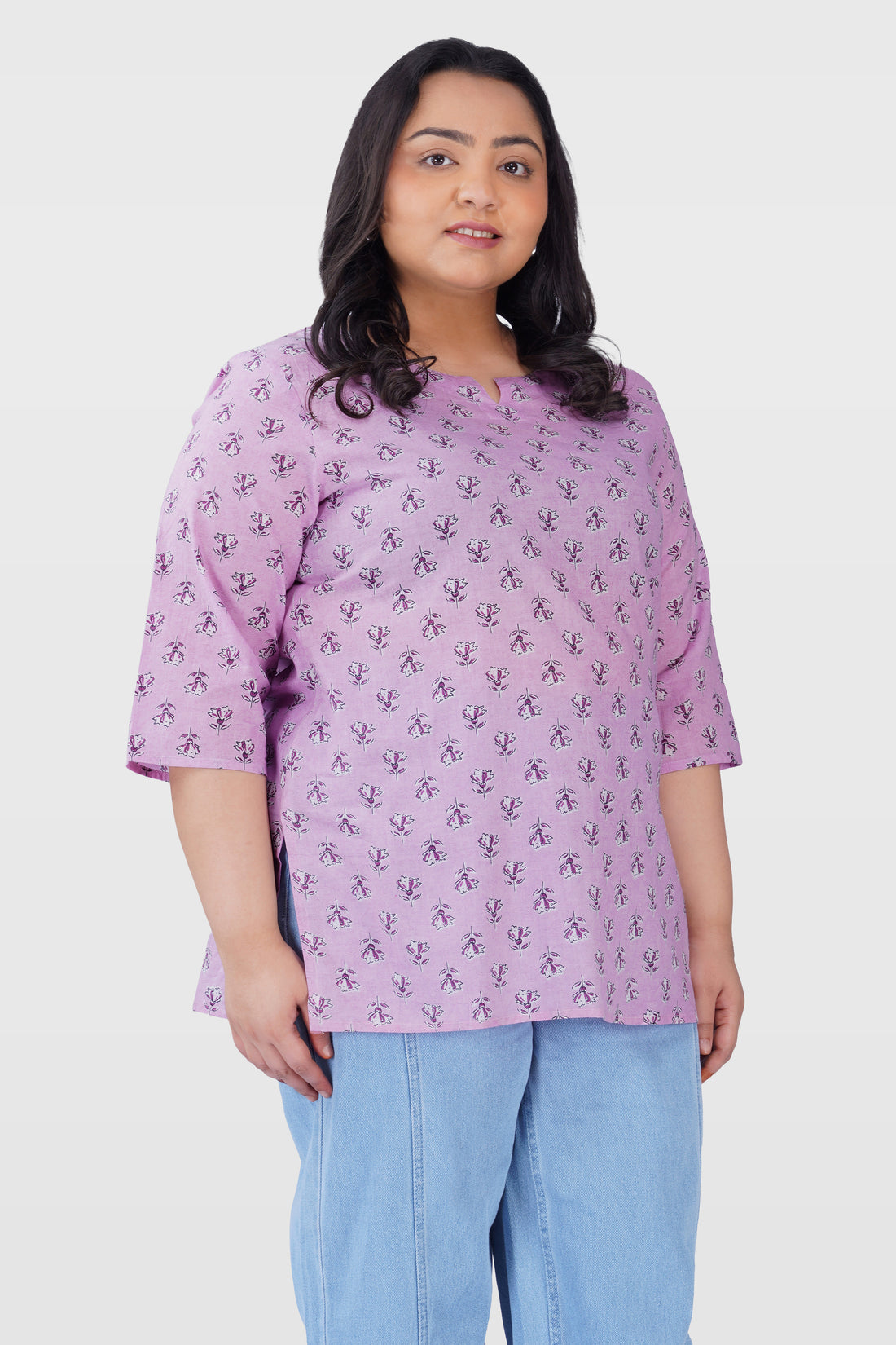 Cotton Candy Plus Size Cotton Printed Kurti