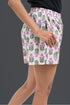 Cream Cotton Printed Shorts