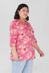 Creamy Berry Plus Size Cotton Printed Kurti