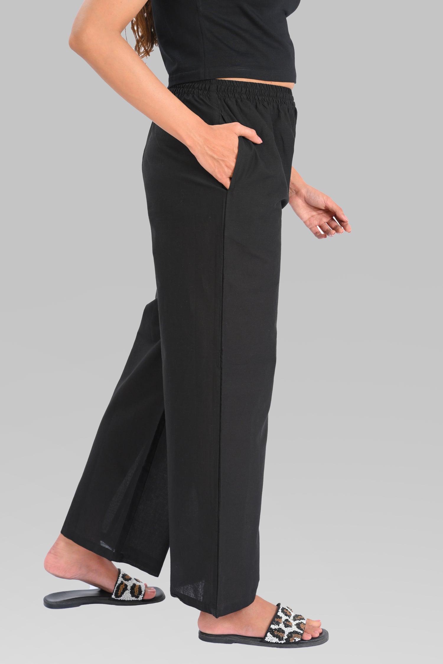 Dark Vanilla Cotton Printed Kurta Set