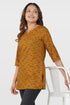Dark Mustard Cotton Printed Bottom