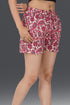 Deep Blush Cotton Printed Shorts