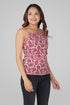 Deep Blush Cotton Printed Strap Top