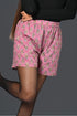 Dusty Lavender Cotton Printed Shorts