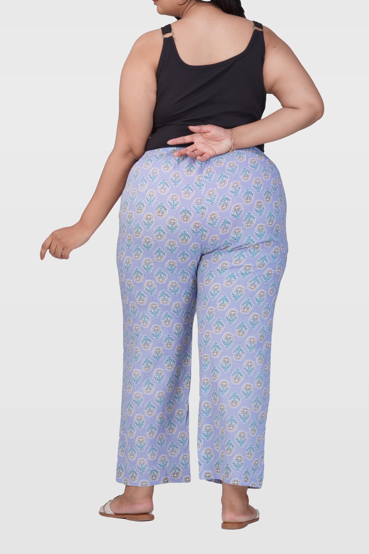 Echo Blue Plus Size Cotton Printed Bottom