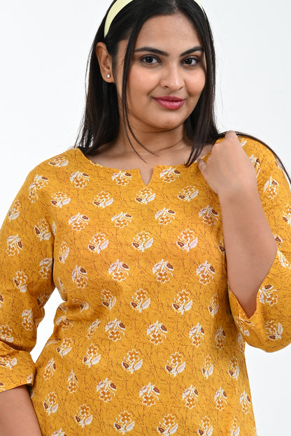 Fire Bush Cotton Printed Pyjama Set