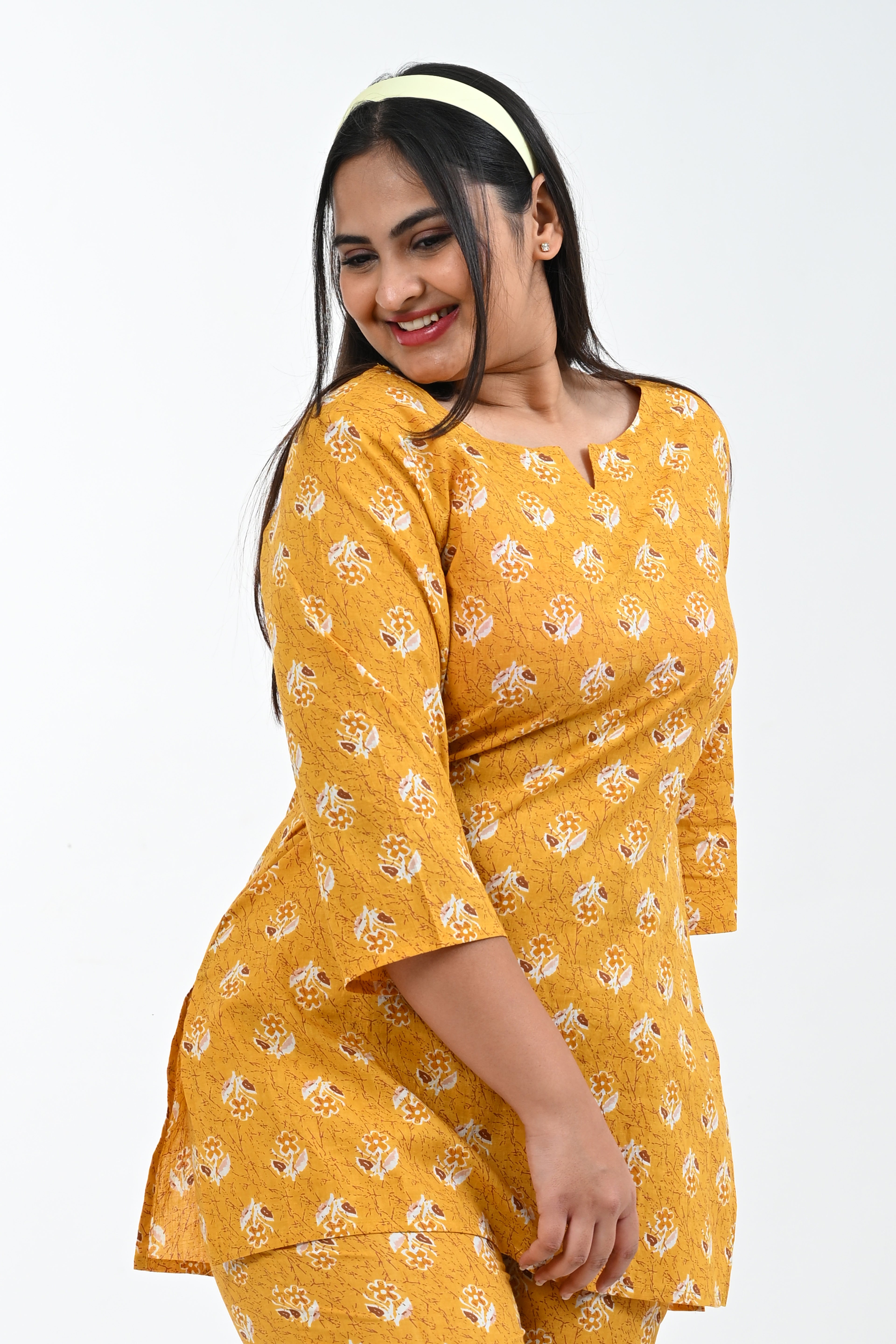 Fire Bush Cotton Printed Pyjama Set