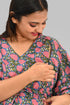 Floral Maternity and Feeding Kaftan Set in Pink