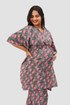 Floral Maternity and Feeding Kaftan Set in Pink