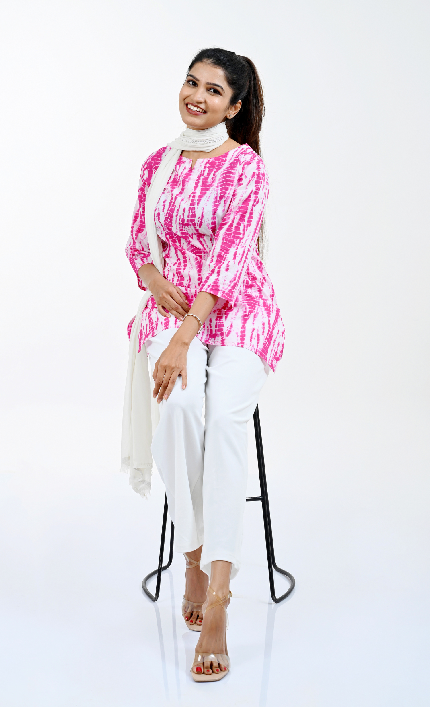 Hibiscus Cotton Printed Pyjama Set