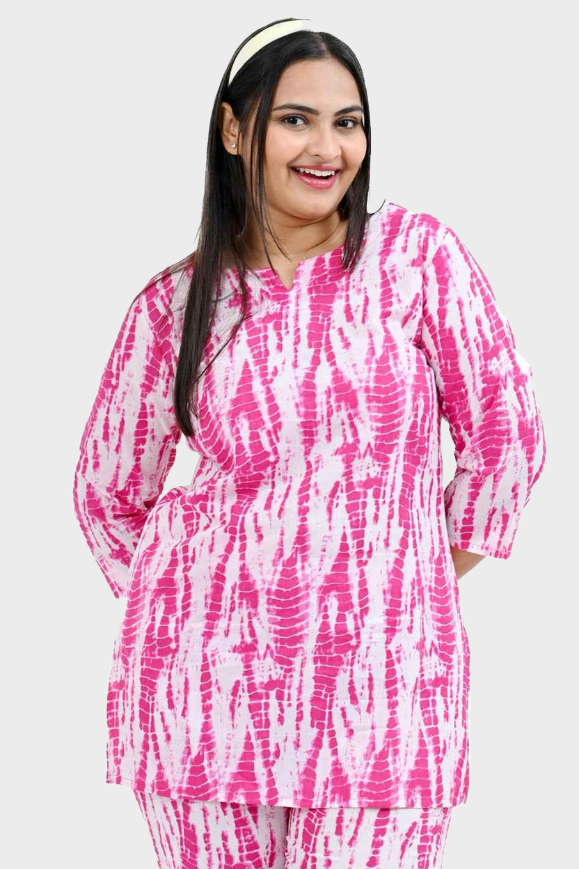 Hibiscus Cotton Printed Pyjama Set