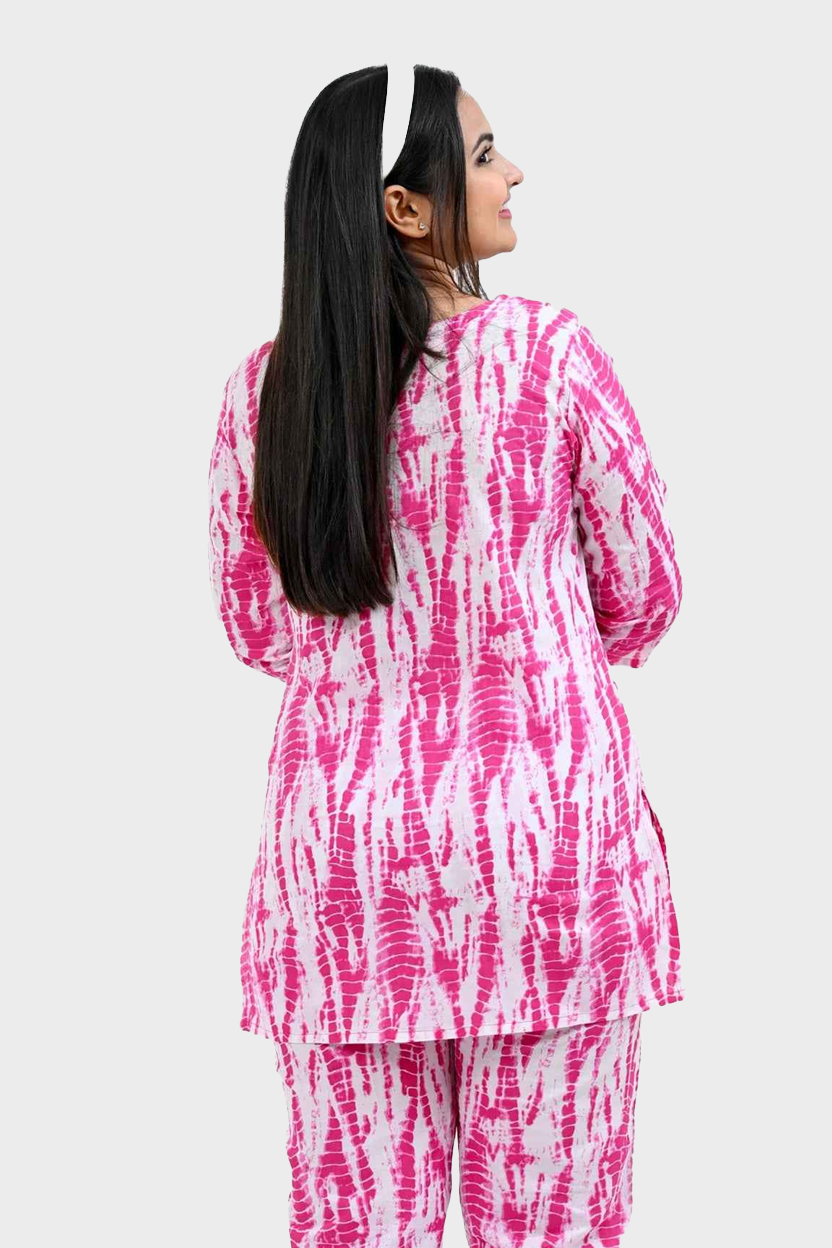 Hibiscus Cotton Printed Pyjama Set