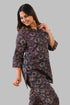 Indigo Cotton Printed Pyjama Set