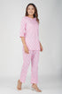 Light Pink Cotton Printed Pyjama Set
