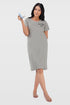 Light Grey Cotton Printed T-Shirt Nightdress