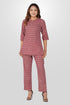 Maroon Cotton Printed Pyjama Set