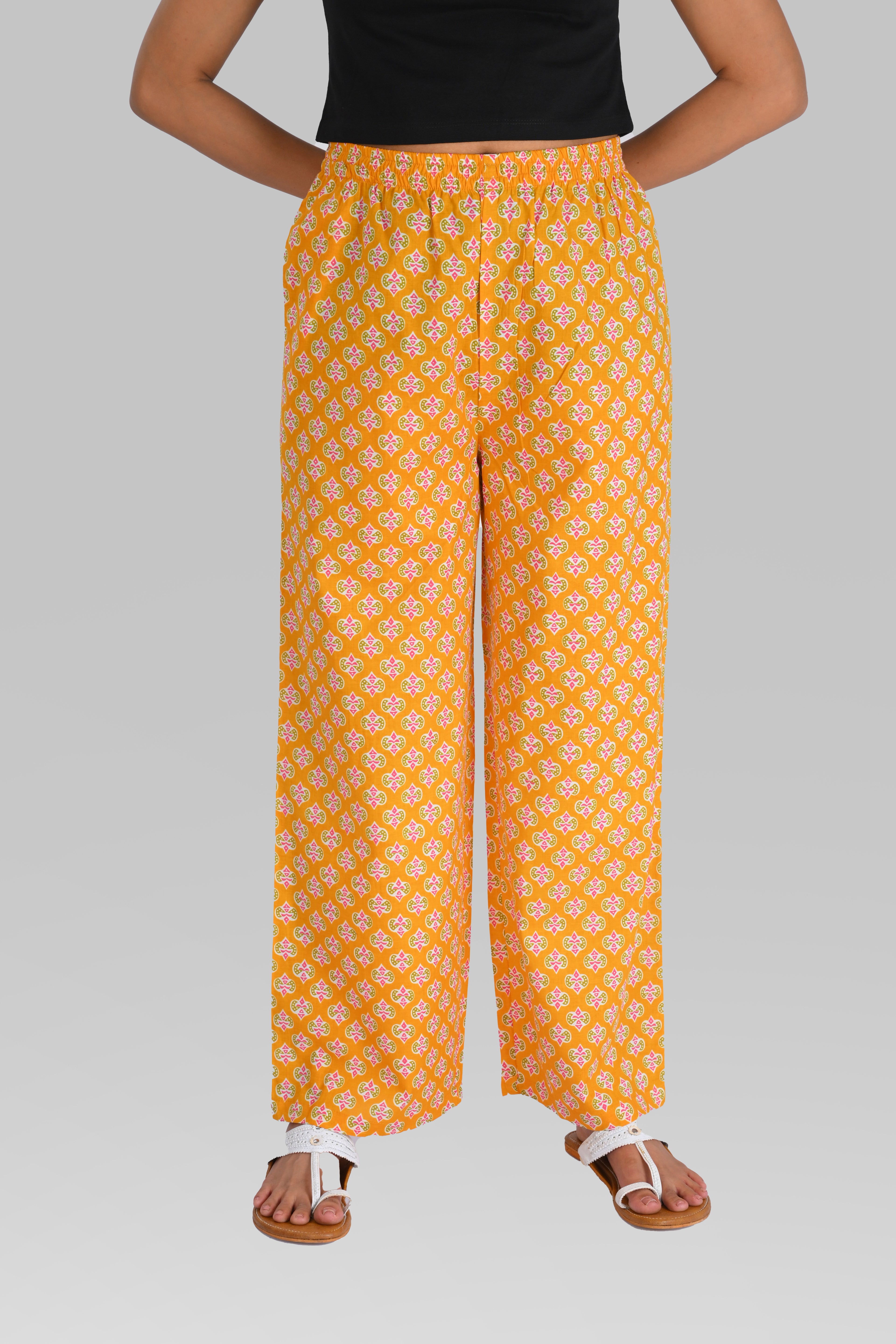 Marigold Cotton Printed Kurta Set