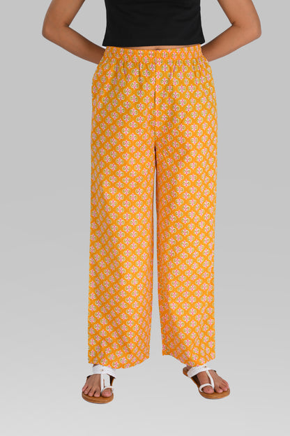 Marigold Cotton Printed Kurta Set