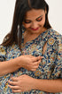 Maternity and Feeding Kaftan Set in Blue