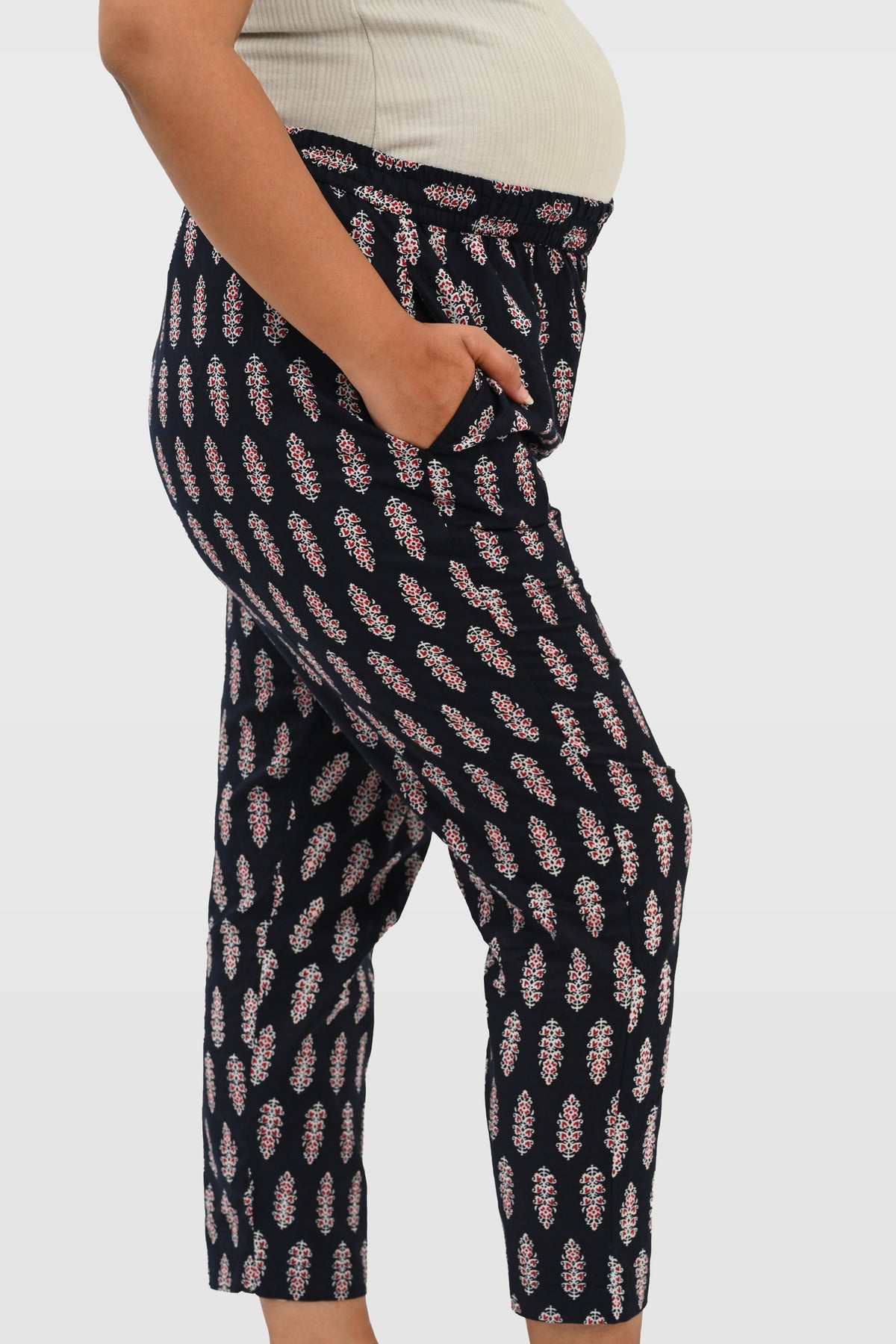 Maternity and Feeding Kurta Set in Black