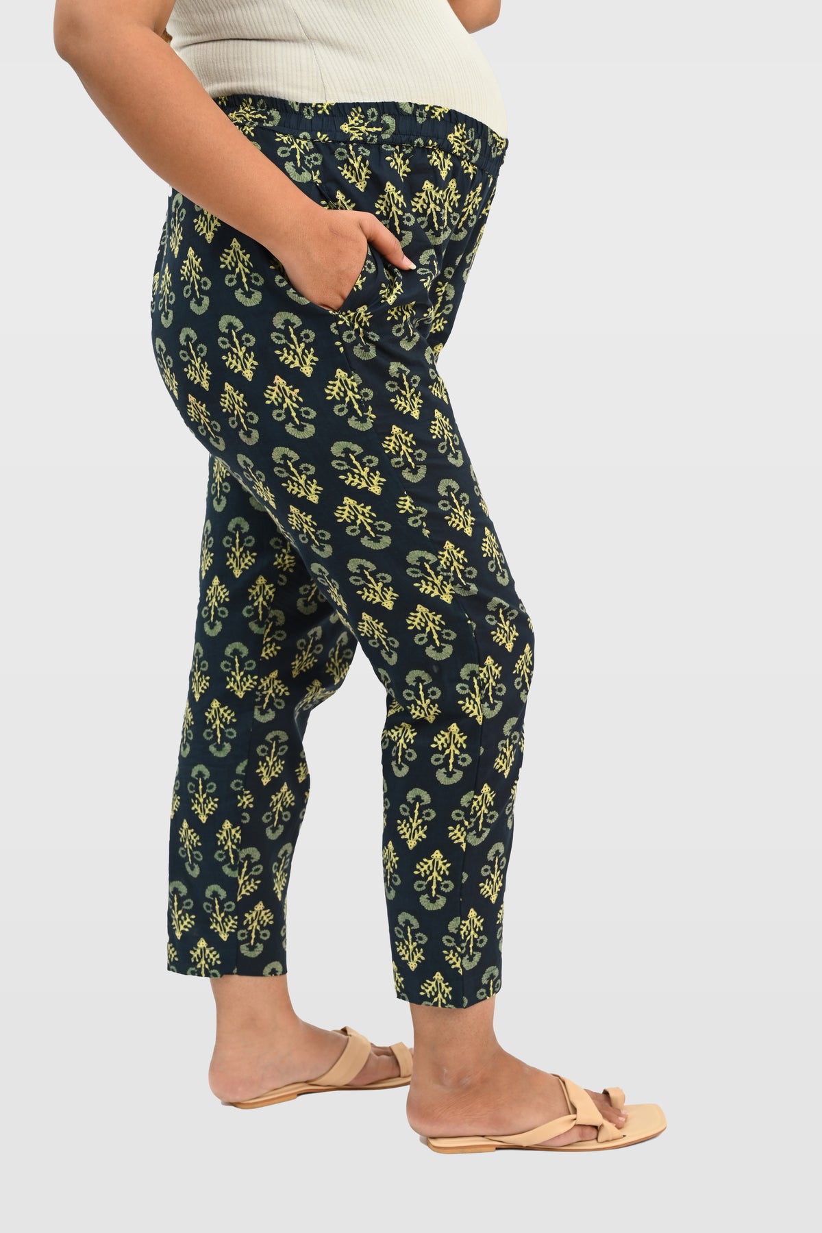 Maternity and Feeding Kurta Set in Deep Green
