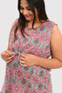 Maternity and Feeding Kurta Set in Rose
