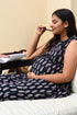 Maternity and Feeding Kurta Set in Black