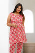 Maternity and Feeding Kurta Set in Pink