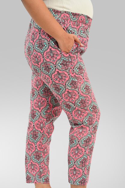 Maternity and Feeding Kurta Set in Rose