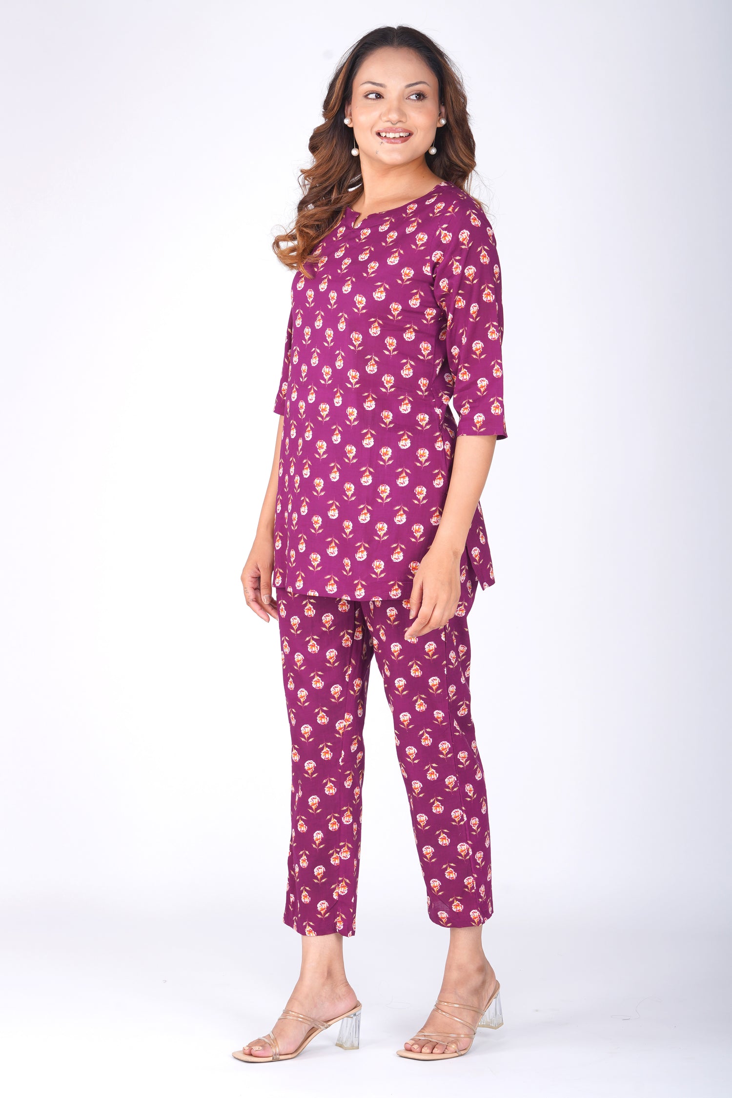 Mulberry Cotton Printed Pyjama Set