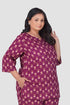 Mulberry Plus Size Cotton Printed Pyjama Set