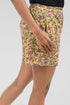 Mustard Floral Cotton Printed Shorts