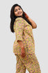 Mustard Plus Size Cotton Printed Pyjama Set