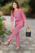 Pink Cotton Printed Pyjama Set